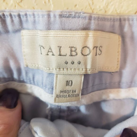 Talbots Cropped Chinos Light Blue Size 10 - Picture 3 of 8